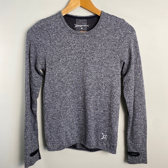 OrangeTheory Women's Gray/Black Athletic‎ Long Sleeve Performance Tee Size Small - Picture 1 of 11